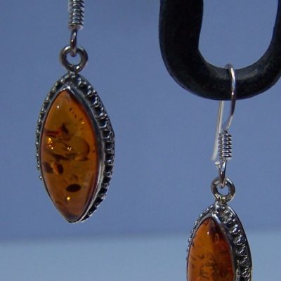 sterling silver Amber earring