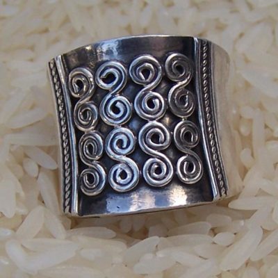 sterling silver embellished ring