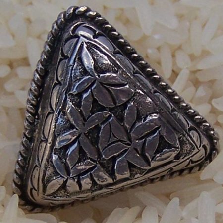 Sterling embossed ring